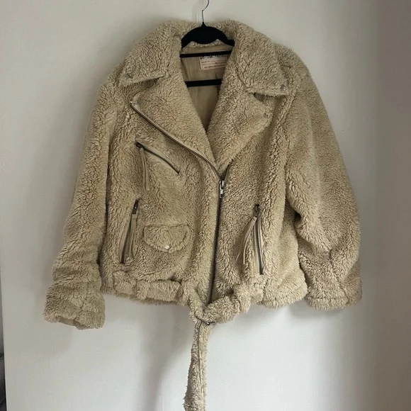 Free People So Cozy Moto Jacket XS - Picture 2 of 6
